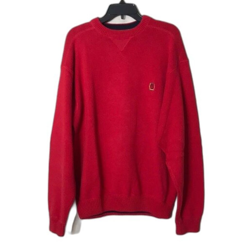 Vintage Tommy Hilfiger classic 100% cotton  grandpa sweater pullover size large‎
